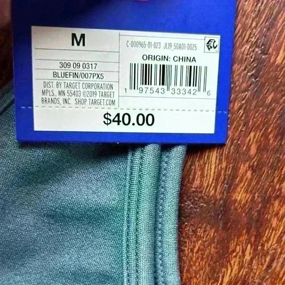 NWT JoyLab Bodysuit Blue Size Medium - Picture 4 of 4